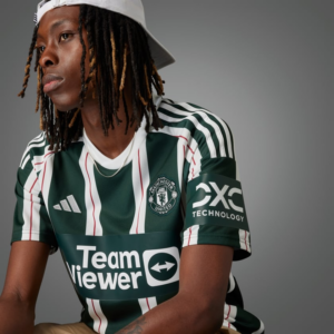 Ao Adidas Manchester United 23/24 Away Jersey 'Green White' HR3675