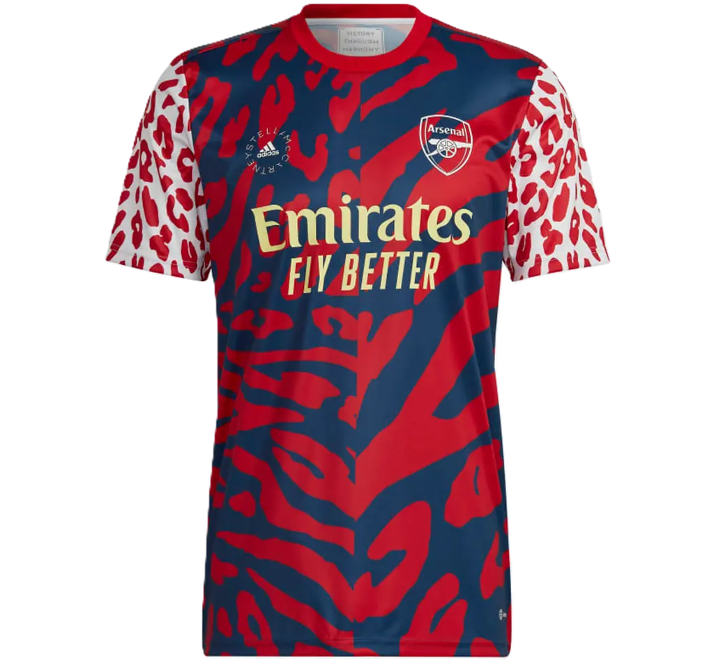 Ao Adidas Arsenal Fc By Stella Mccartney Pre-Match Jersey 'Scarlet' HI2144