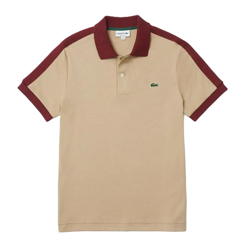 Ao Lacoste Classic Fit Contrast Collar 'Beige' PH9532-02S