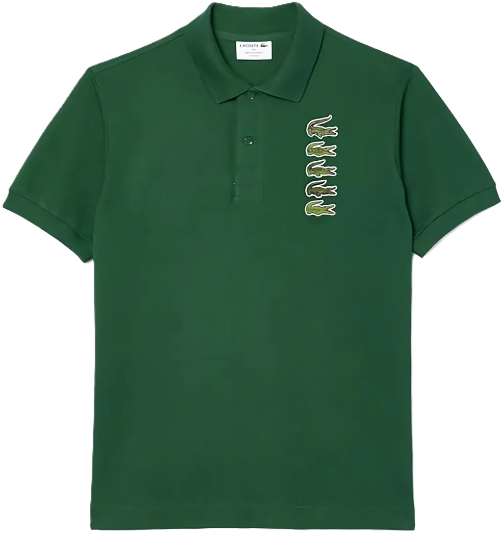 Ao Lacoste Classic Fit Croc Badge Pique 'Green' PH3474 -132