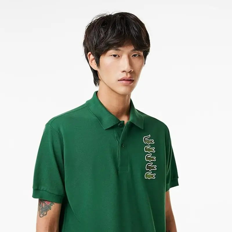 Ao Lacoste Classic Fit Croc Badge Pique 'Green' PH3474 -132