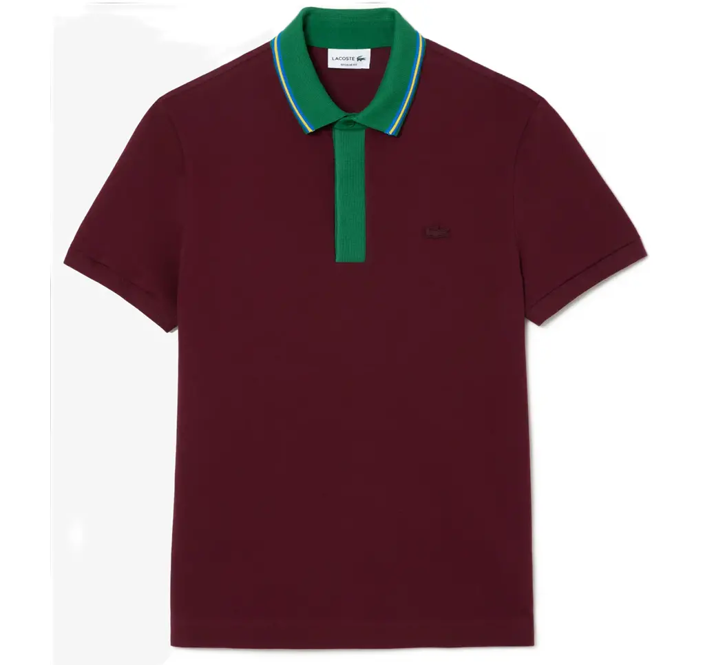 Ao Lacoste Regular Fit 'Dark Red' PH1125-YUP