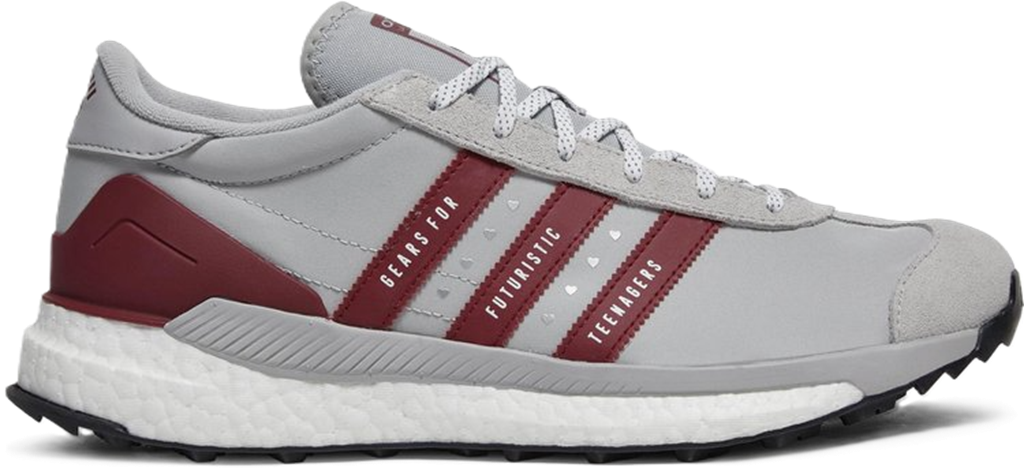 Giay Adidas Country x Human Made 'Grey Burgundy' S42974