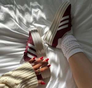 Giay Adidas Gazelle Bold 'Shadow Red' HQ6892