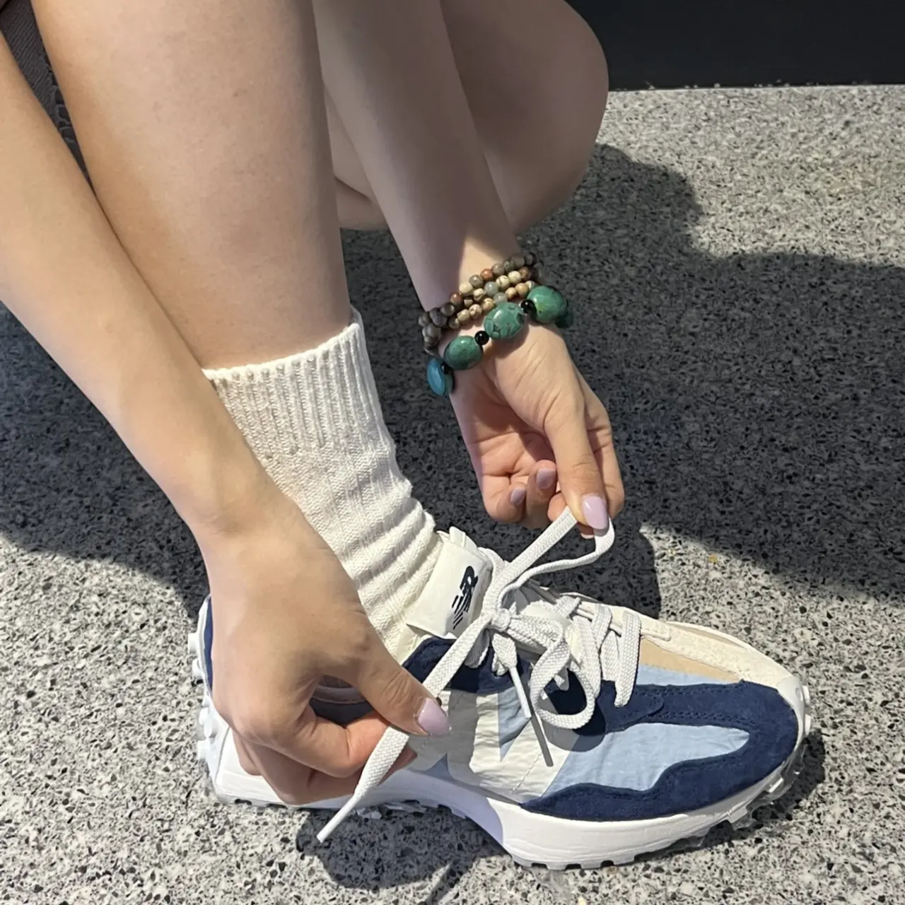 Giay New Balance 327 'Split Cream Blue' U327GN