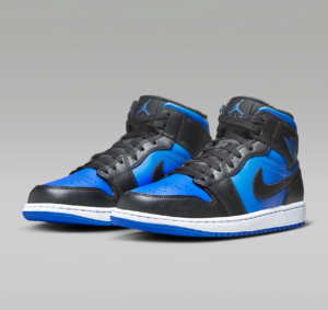 Giay Nike Air Jordan 1 Mid 'Blue Black' DQ8426-042