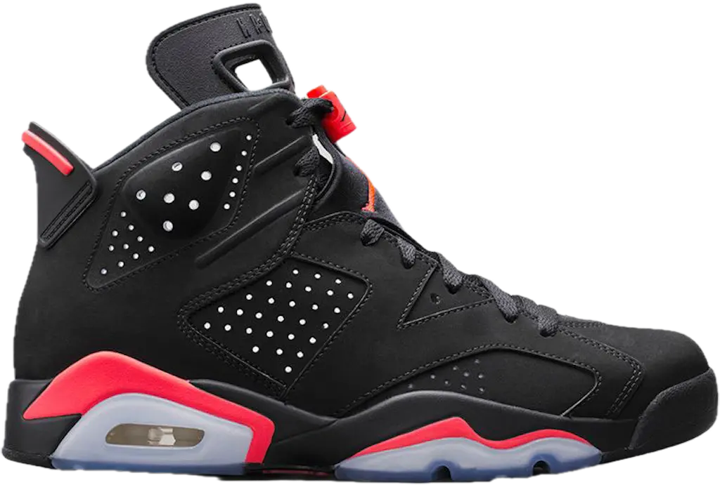 Giay Nike Air Jordan 6 Retro 'Infrared Black' 2014 384664-023