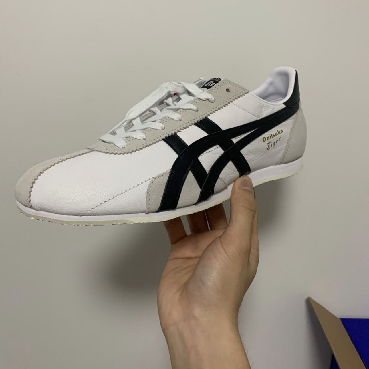 Giay Onitsuka Tiger Runspark 'White Black' D201L-100
