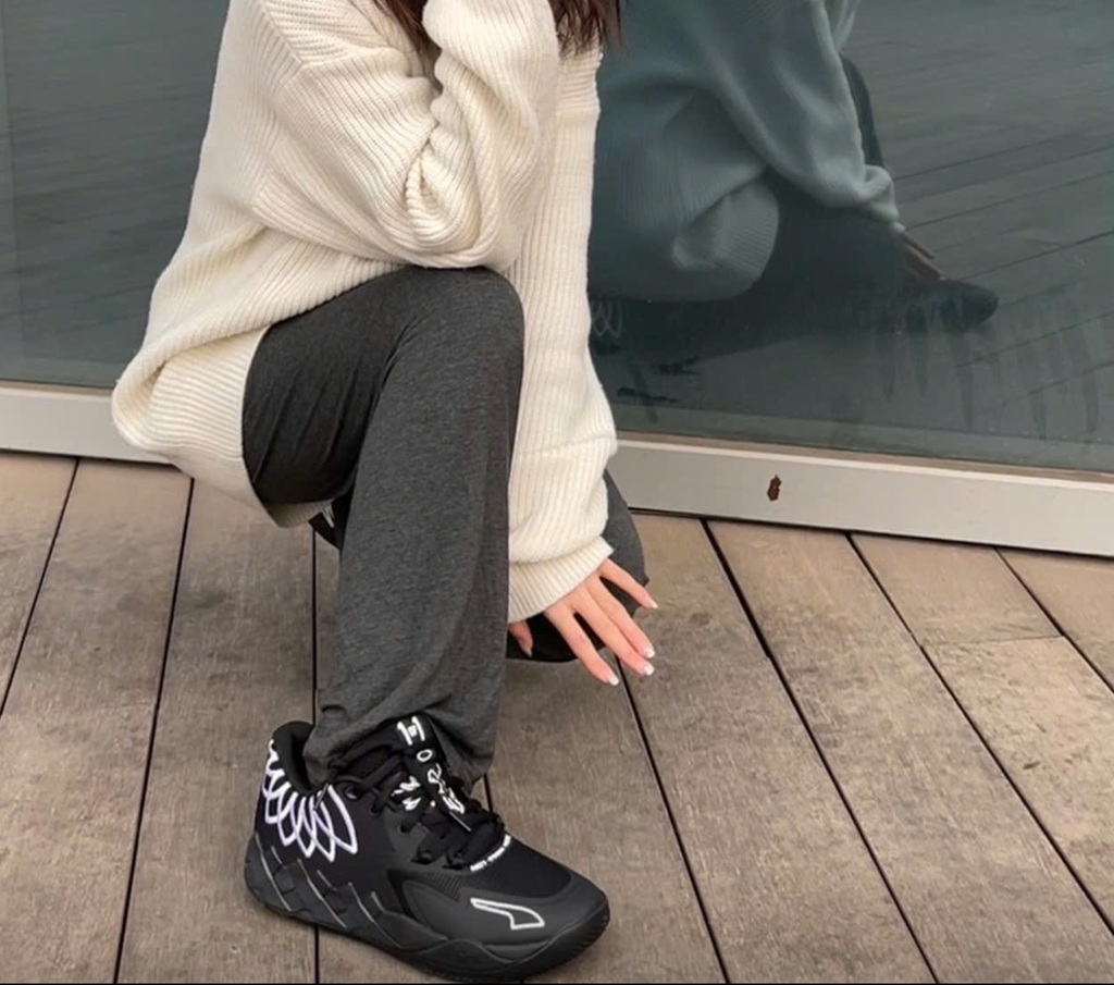 Alternative view of Giày Puma LaMelo Ball MB.01 Lo 'Black White' 376941-12