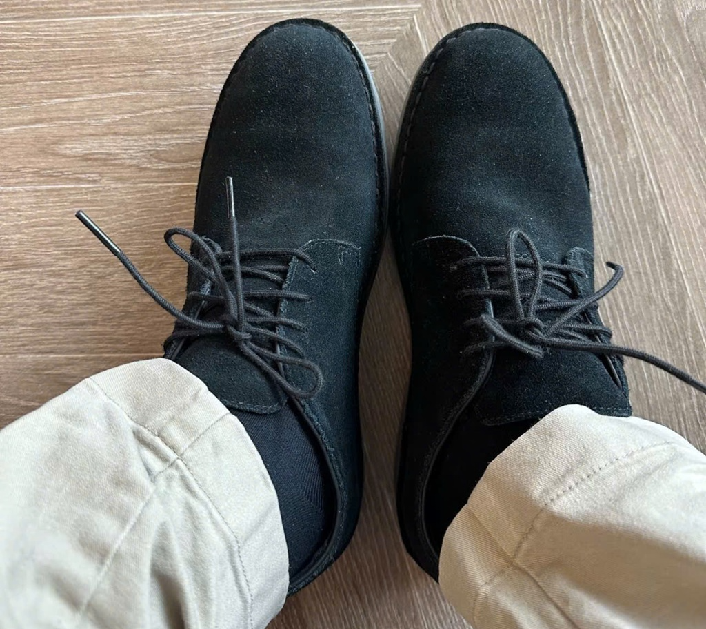 Alternative view of Giày Clarks Leather Breathable Casual 'Black' 261667757