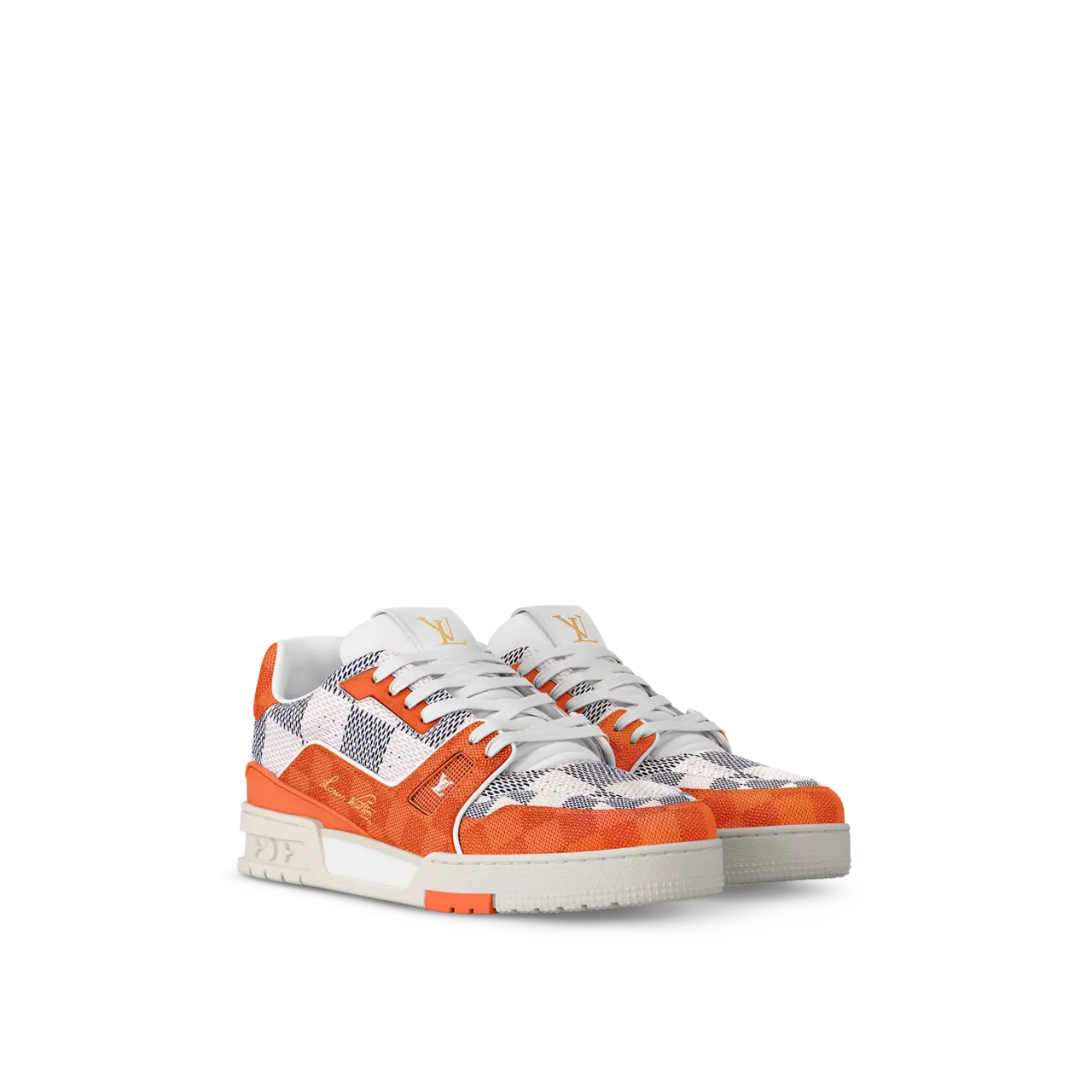 Giay Louis Vuitton LV Trainers 'Orange' 1AC56J