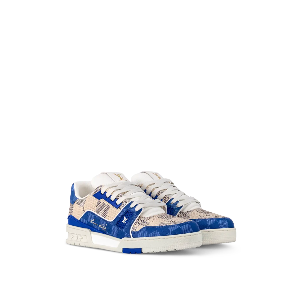 Giay Louis Vuitton LV Trainers 'Blue' 1AC57Q