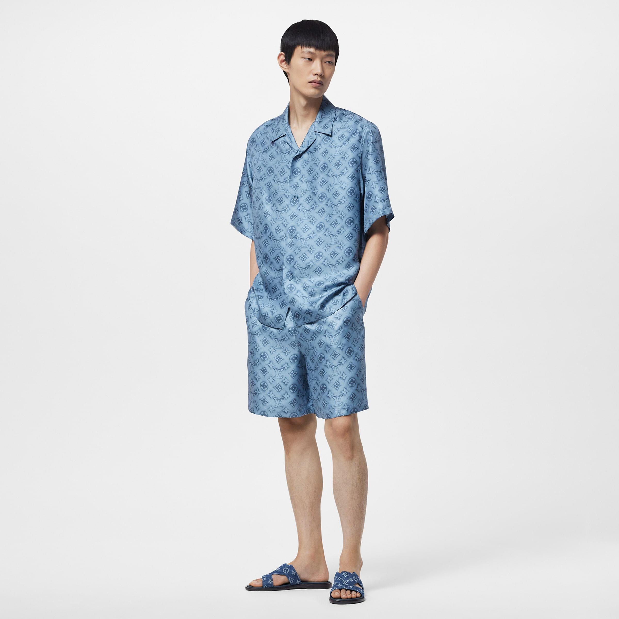 Dep Louis Vuitton LV Oasis Mules 'Blue' 1AC69P