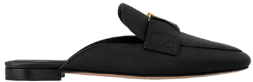 Dep Louis Vuitton LV Capri Open Back Loafers 'Black' 1AC7N3