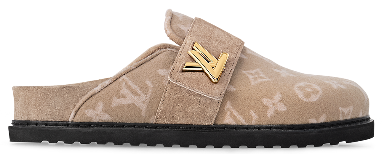 Dep Louis Vuitton LV Cosy Flat Comfort Clogs 'Beige' 1AC9MU