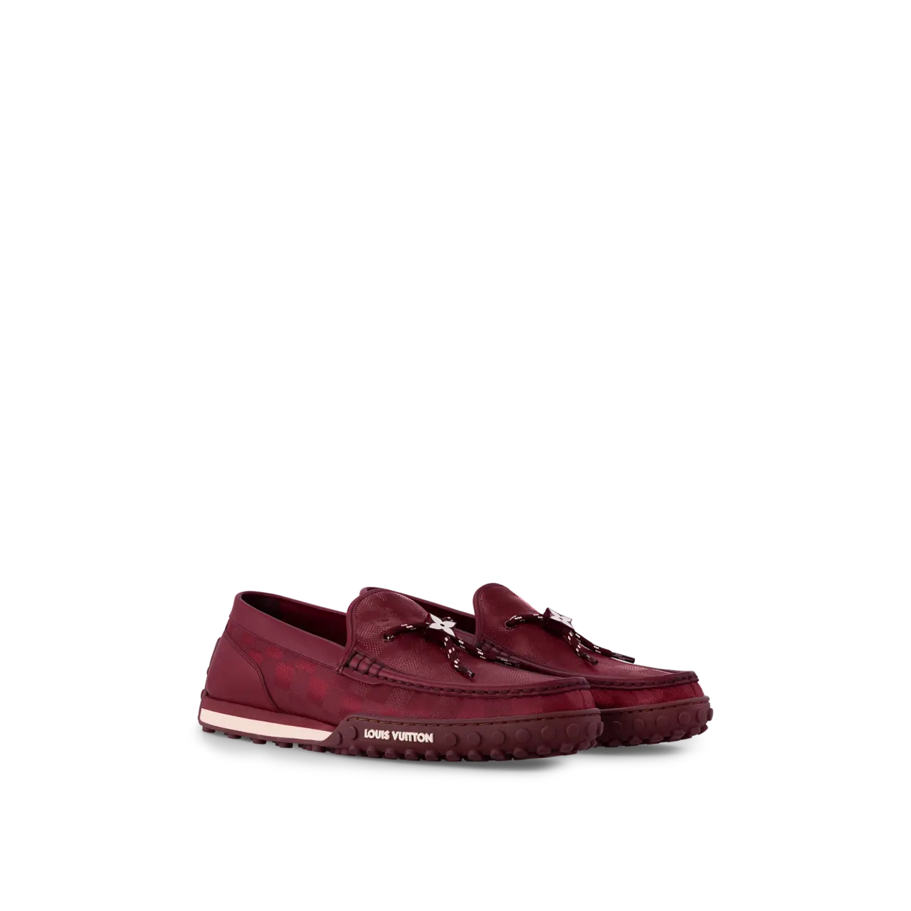 Giay Louis Vuitton LV Racer Mocassins 'Bordeaux' 1ACE97