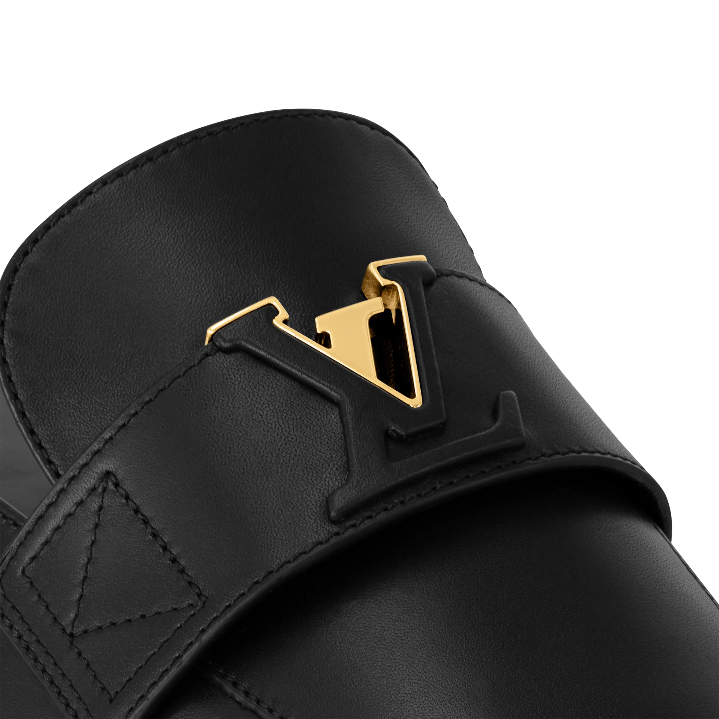 Dep Louis Vuitton LV Capri Open Back Loafers 'Black' 1ACH5Q