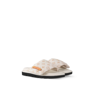Dep Louis Vuitton Pool Pillow Flat Comfort Mules 'Beige' 1ACJZA