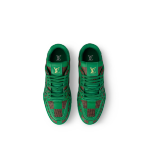 Giay Louis Vuitton LV Trainers 'Green' 1ACNK9