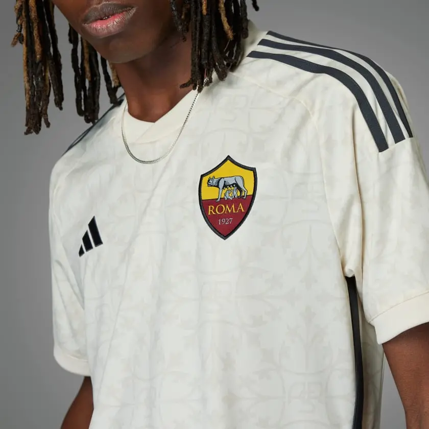 Ao Adidas AS Roma 23/24 Away Jersey 'Beige' IK7168