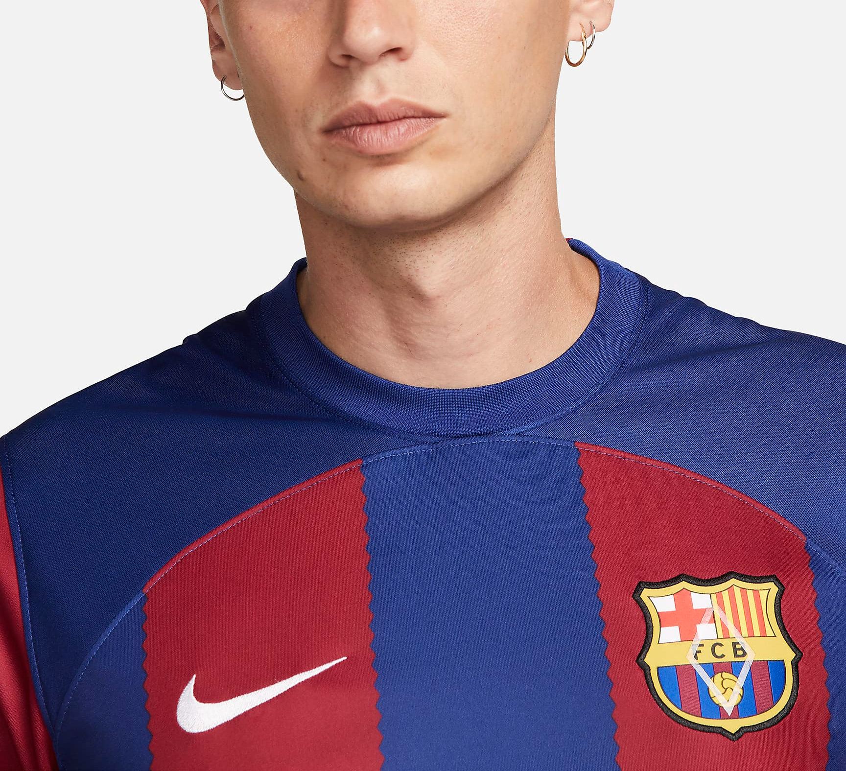 Ao Nike F.C. Barcelona 2023/24 Stadium Home Jersey 'Blue Red' DX2687-456