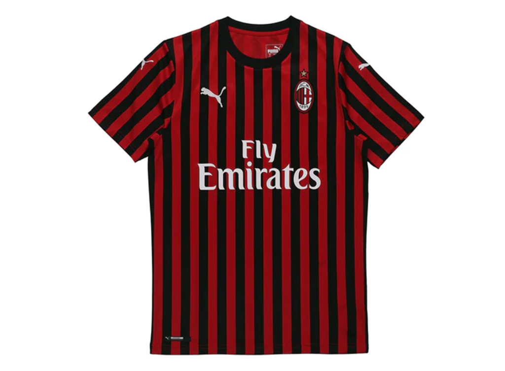 Ao Puma AC Milan 19/20 Home Jersey 'Black Red' 755857-01