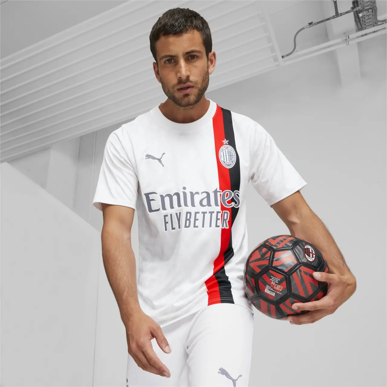 Ao Puma Ac Milan 23/24 Away Jersey ‘feather Gray’ 770391-02