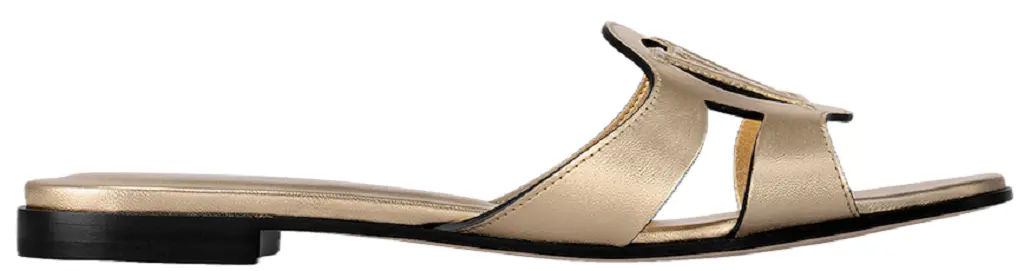 Dep Louis Vuitton LV Isola Flat Mules 'Gold' 1ABQLB