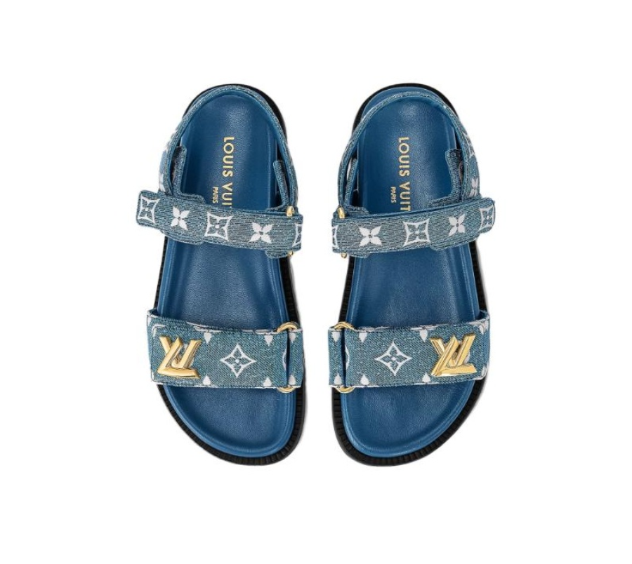 Dep Louis Vuitton LV Sunset Flat Comfort Sandals 'Blue' 1AC4OB