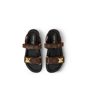Dep Louis Vuitton LV Sunset Flat Comfort Sandals 'Brown' 1ACL94
