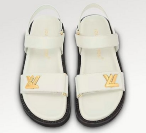 Dep Louis Vuitton LV Sunset Flat Comfort Sandals 'Ivory' 1ABW7Q