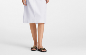 Dep Louis Vuitton Lock It Flat Mules 'Brown' 1A64MN