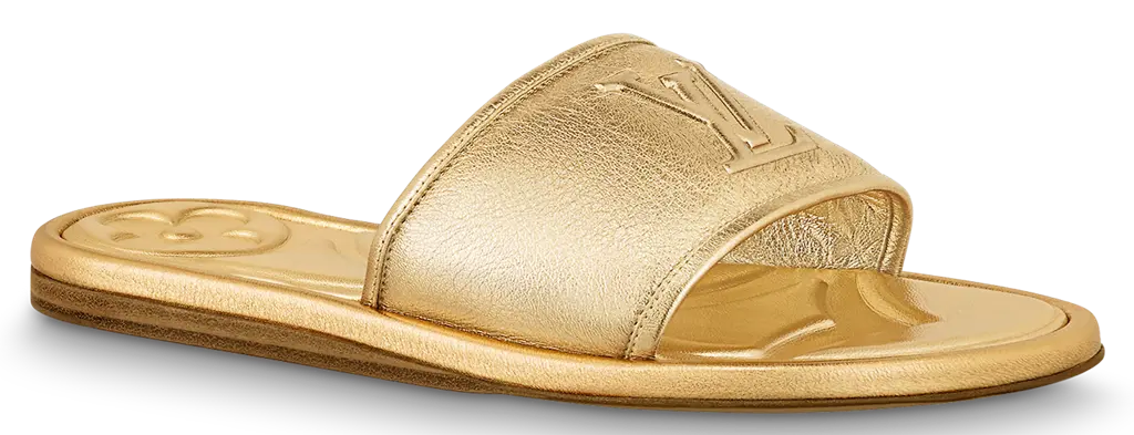 Dep Louis Vuitton Magnetic Flat Mules 'Gold' 1AA1K5