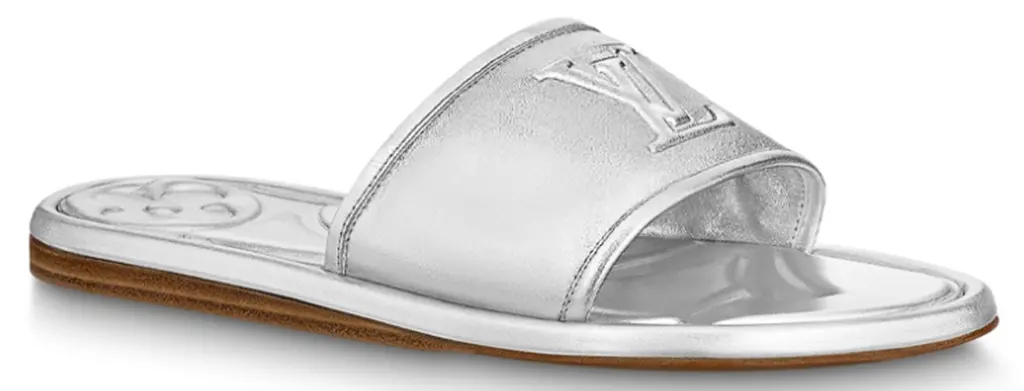 Dep Louis Vuitton Magnetic Flat Mules 'Silver' 1AA1KZ