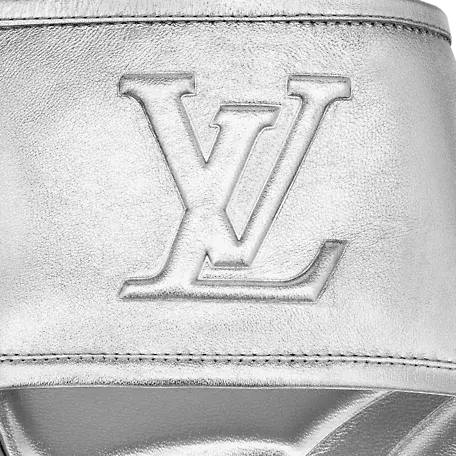 Dep Louis Vuitton Magnetic Flat Mules 'Silver' 1AA1KZ