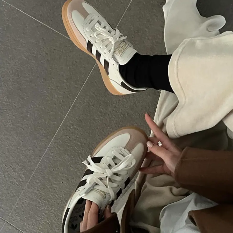Giay Adidas Handball Spezial 'Off White Dark Brown' IE3709