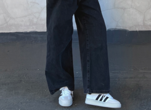 Giay Adidas Su Yiming x Samba XLG 'White Gold Black' IH8643