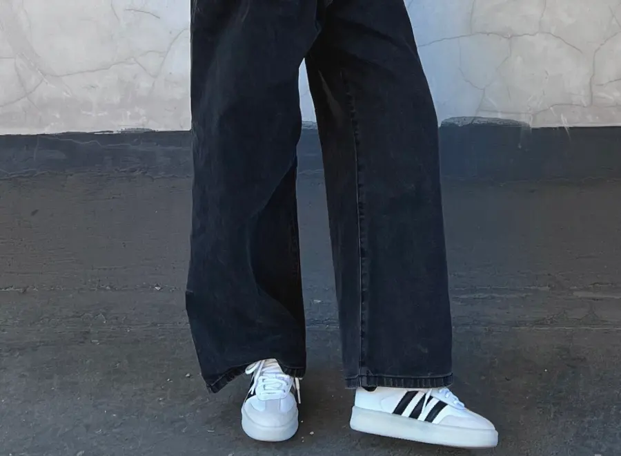 Giay Adidas Su Yiming x Samba XLG 'White Gold Black' IH8643