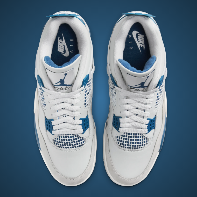 Giay Nike Air Jordan 4 Retro GS 'Military Blue' HF4281-141