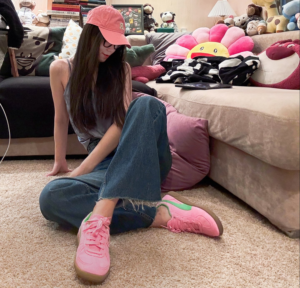 Giay Puma Palermo 'Pink Green Gum' 397549-01