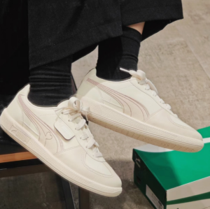 Giay Puma Palermo V Day Shoes 'White Pink' 399693-01