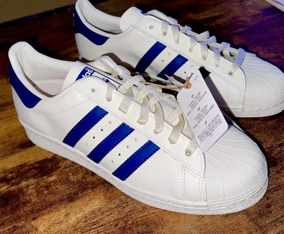Giay Adidas Superstar 82 'White Dark Blue' GZ1537