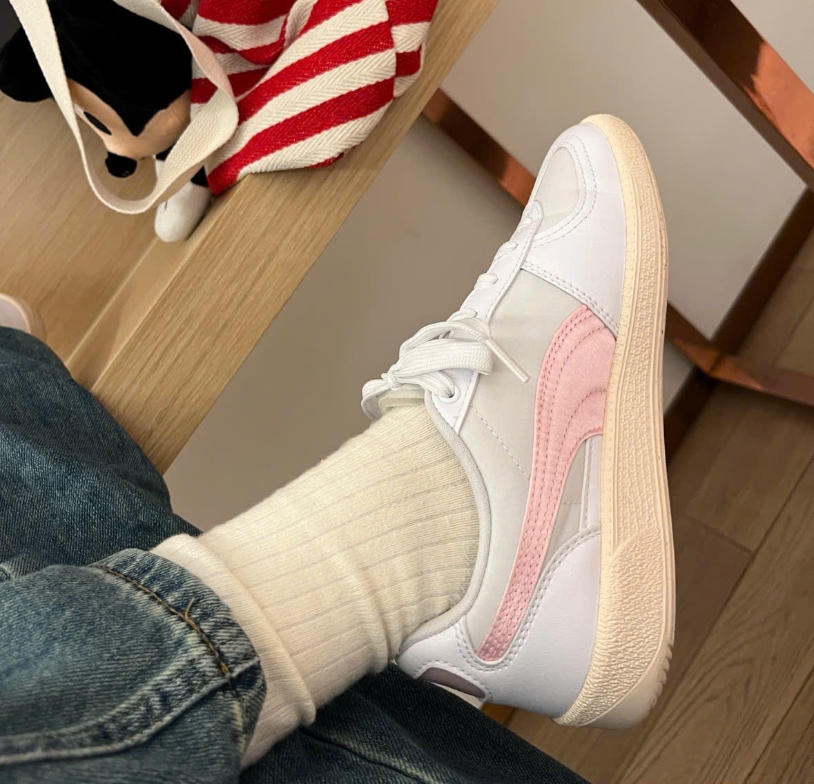 Giay Puma Palermo 'White Pink' 399342-02