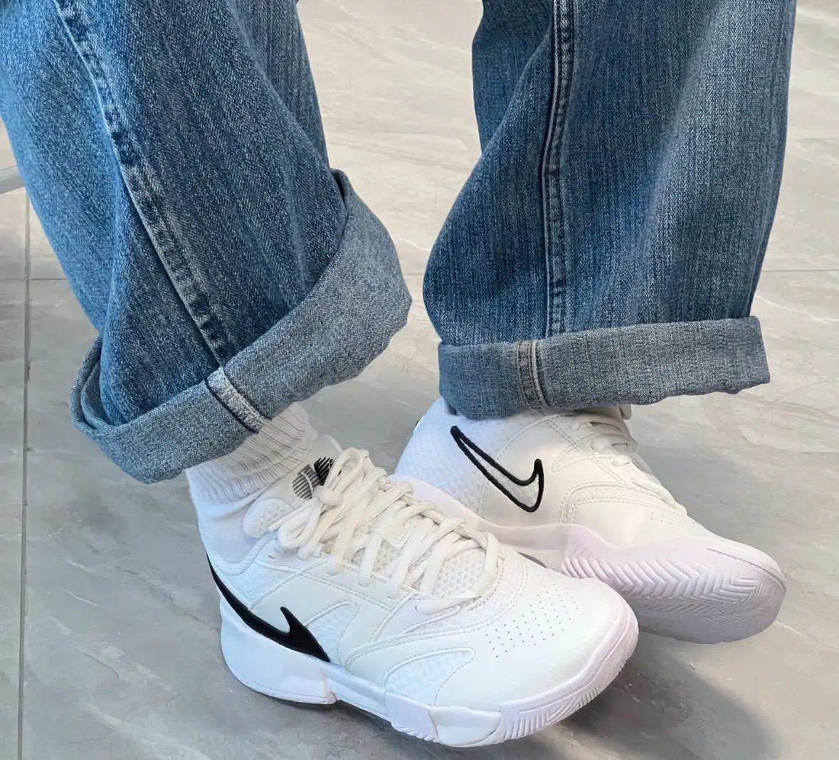 Giay Nike Court Lite 4 'White Black' FD6574-100