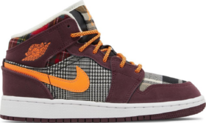 Giay Nike Air Jordan 1 Mid SE GS 'Plaid' FD5460-608