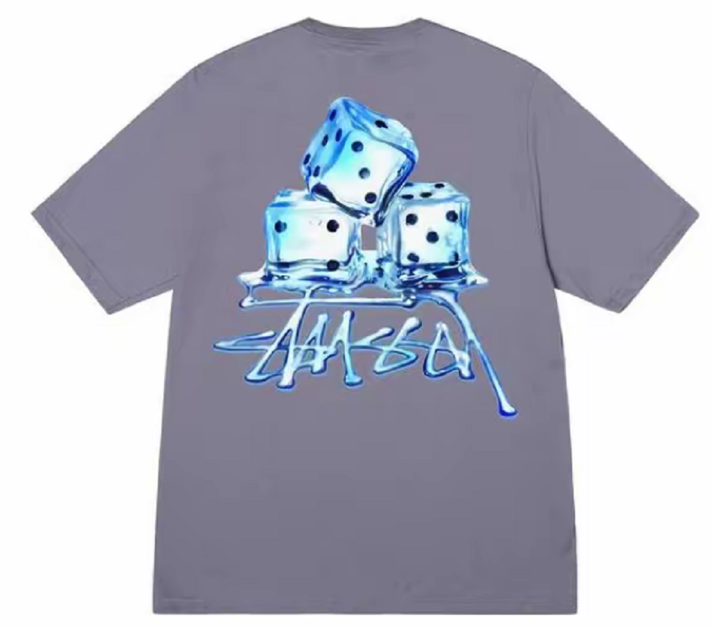 Ao Stussy Melted Tee 'Grey'