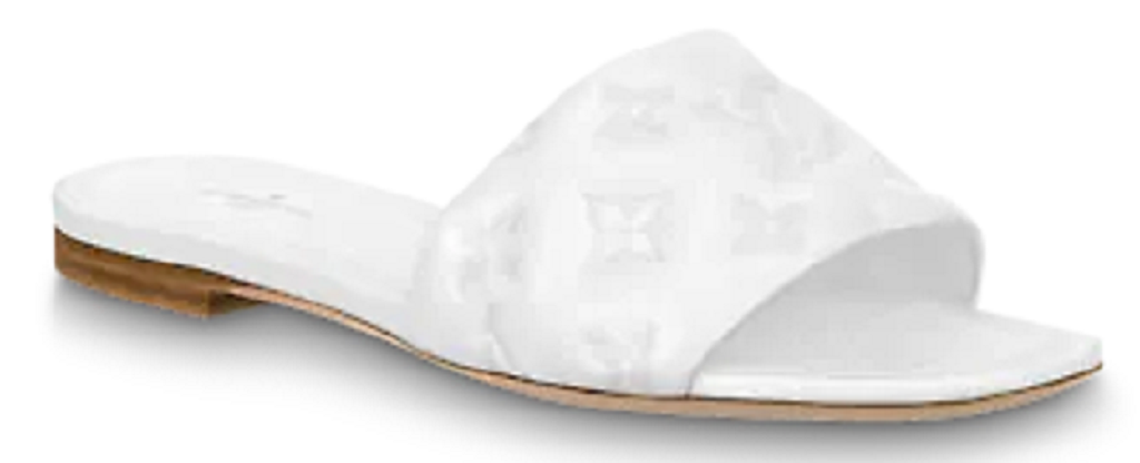 Dep Louis Vuitton Revival Flat Mules 'White' 1A9P4P