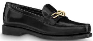 Giay Louis Vuitton Chess Flat Loafers 'Black' 1AA1X5