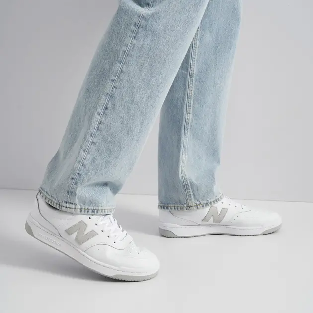 Giay New Balance BB80 'White Grey' BB80GRY