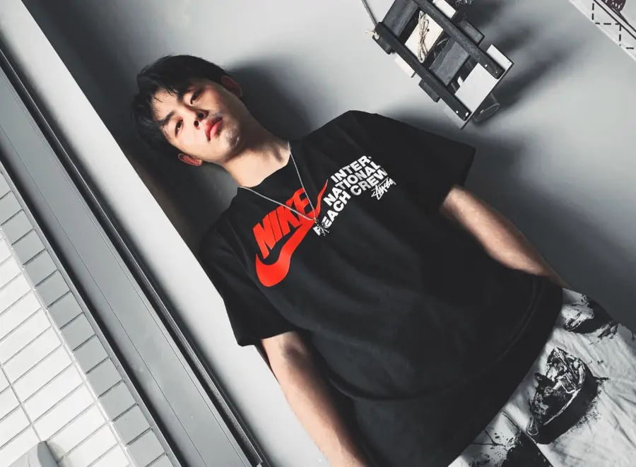 Ao Nike x Stussy International Beach Crew 'Black' DD3071-010